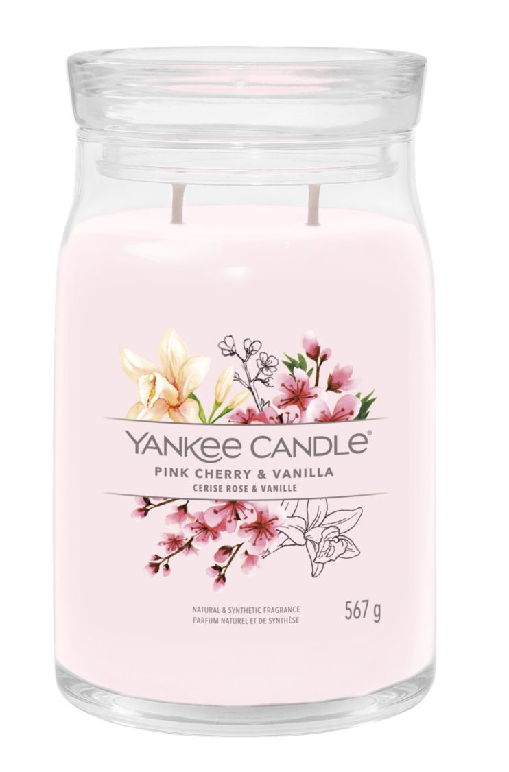 Yankee Candle candele signature pink cherry e vanilla