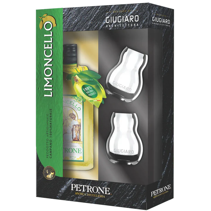 Limoncello Petrone 50cl Special Pack designed by Giugiaro Architettura